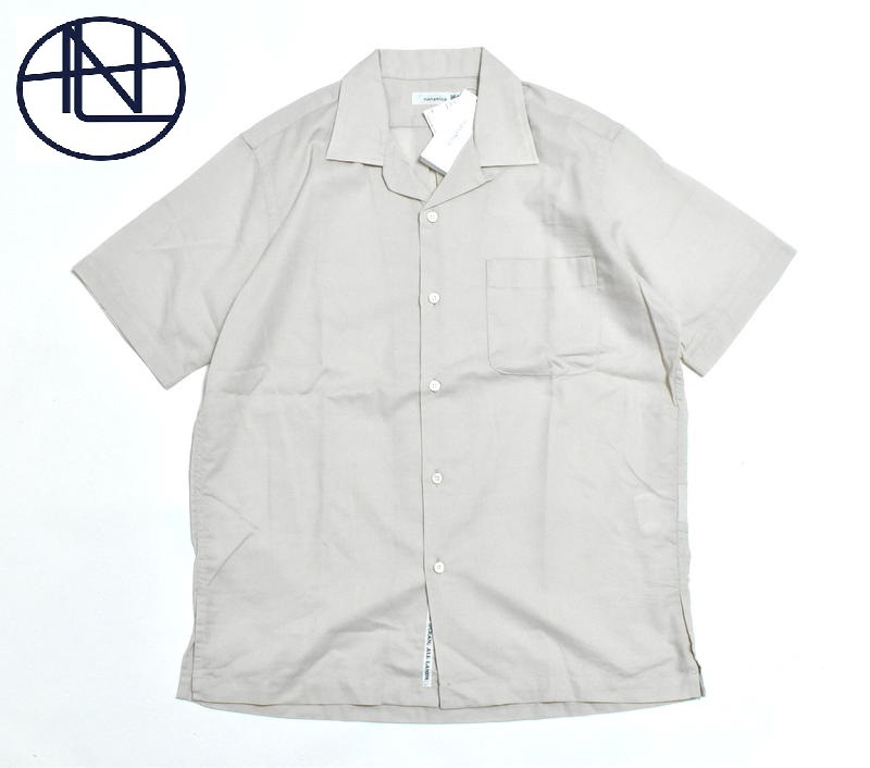 【送料無料】新品 nanamica Open Collar Panama S/S Shirt XS SUGS410 ナチュラル ナナミカ オープンカラー パナマ 半袖 シャツ拍卖