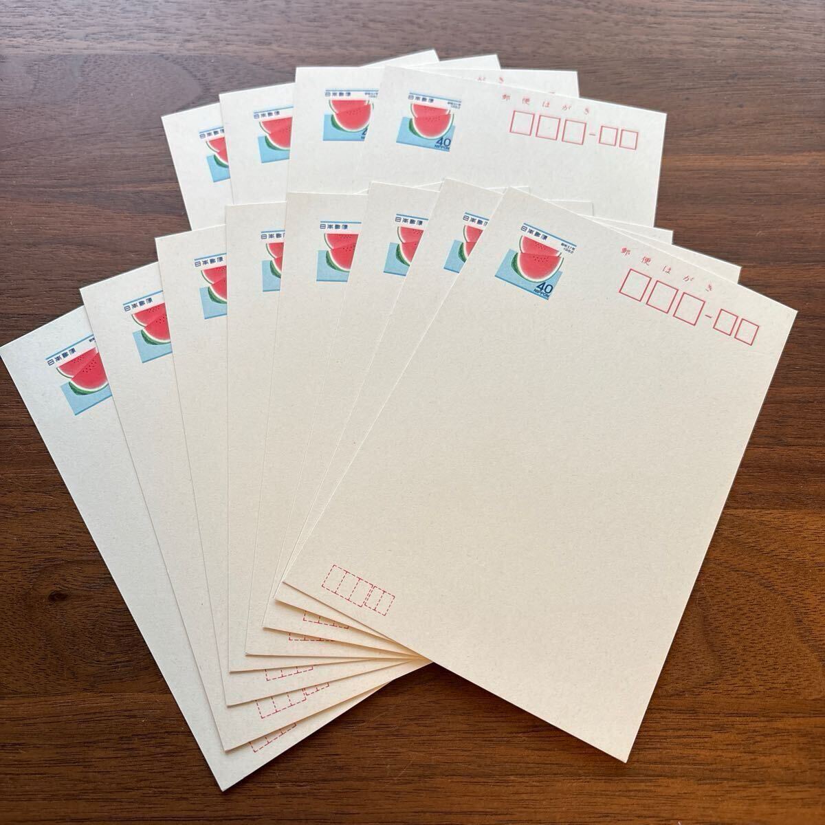 昭和57年 暑中見舞い はがき 2種 12枚 未使用 せみ モミジアオイ 1982年 40円拍卖