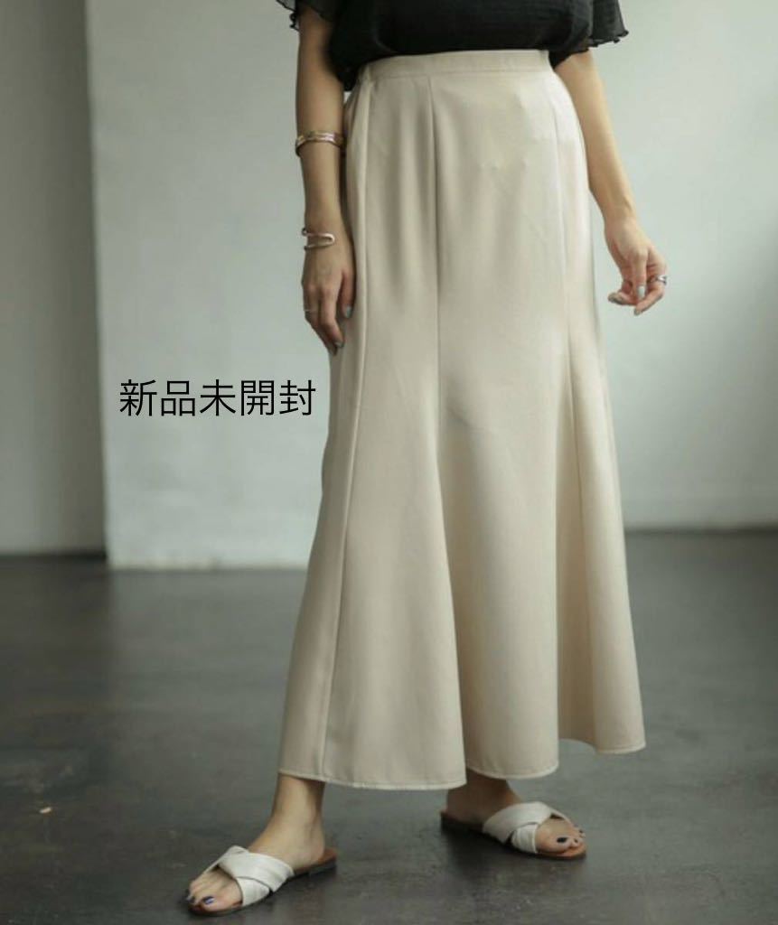 スカート カットジョーゼットマーメイドスカート Mサイズ サンドベージュ 3,000円→599円拍卖