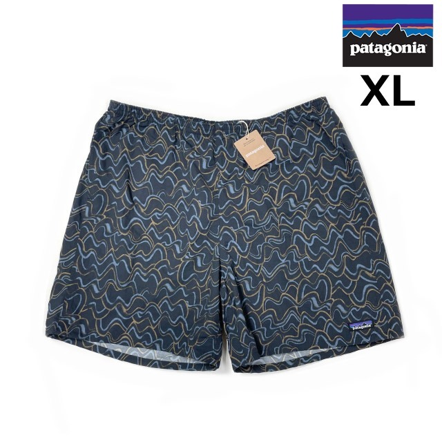 売切り【正規新品】patagonia パタゴニア◆BAGGIES LONGS-7 バギーズロング ショートパンツ US購入 ナイロン(XL)グレー 総柄 190124-16拍卖