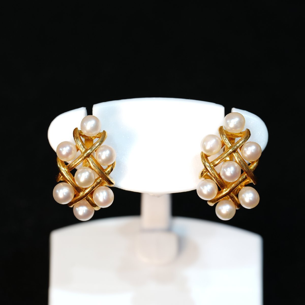 6661T【本物保証】K18 ピアス 総重量2.2g アクセサリー ゴールド 貴金属拍卖