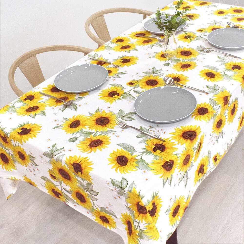 スタイルデコール(STYLE Decor) テーブルクロス 綿100% おしゃれ 長方形 北欧 142×180cm スタンダード ソレイユ サン拍卖