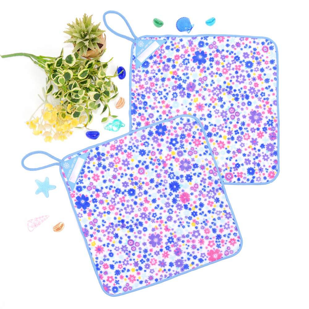 COLORFUL CANDY STYLE ループタオル 女の子 今治 幼稚園 保育園 ループ付き 2枚セット フラワー模様のエアリーシャワー N拍卖