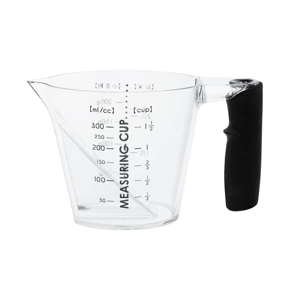 アンドエヌイー(&NE) 日本製 niki 上から覗けて計りやすい目盛り 計量カップ300ml NIM-249拍卖