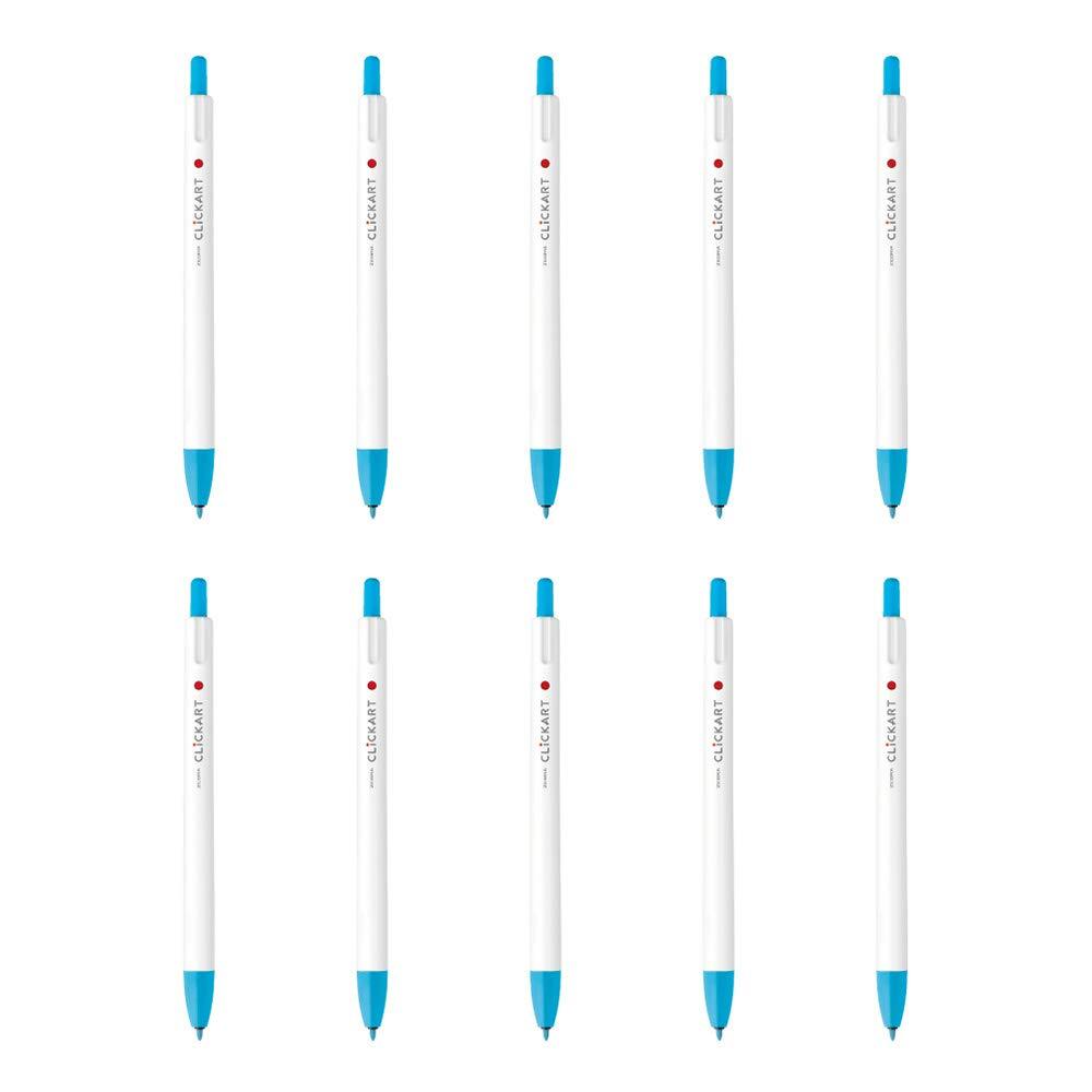 ゼブラ 水性ペン クリッカート ライトブルー 10本 B-WYSS22-LB拍卖