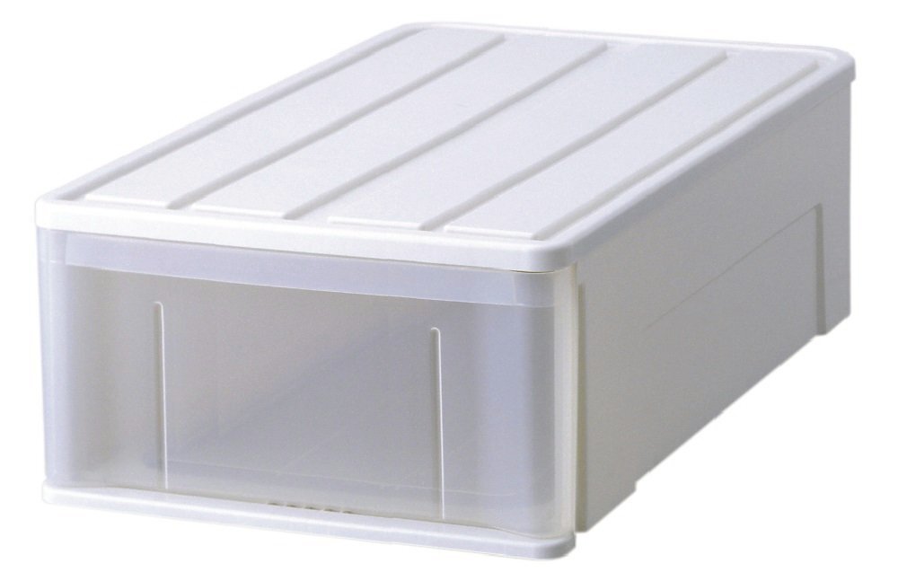 天馬(Tenma) 押し入れやクローゼットにすっきり収まり、たっぷり収納できるシンプルな収納ケース 衣装ケース 収納 たっぷり収納 ホワイト拍卖