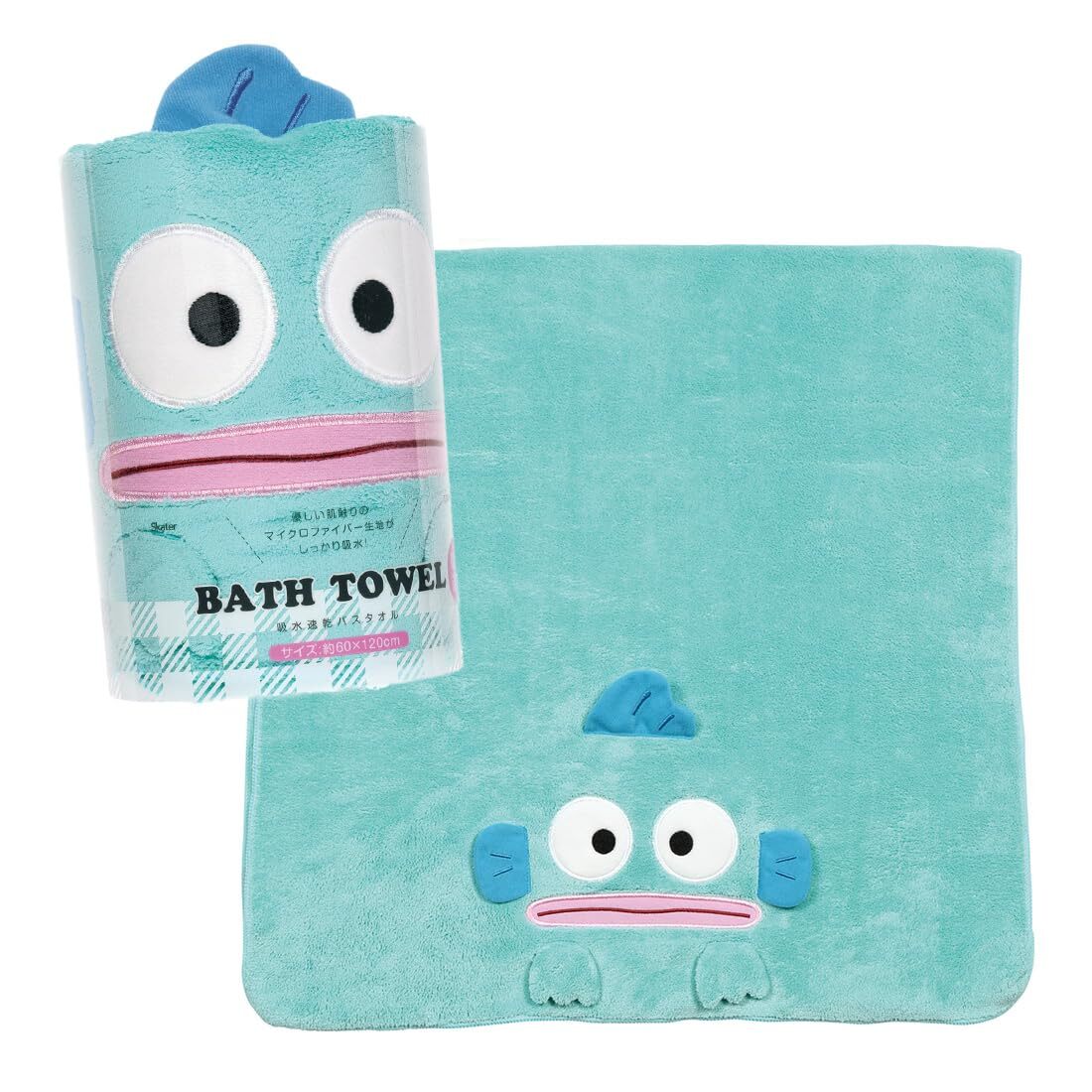スケーター(Skater) 吸水 速乾 バスタオル はんぎょどん 縦60×横120cm TODR1-A拍卖