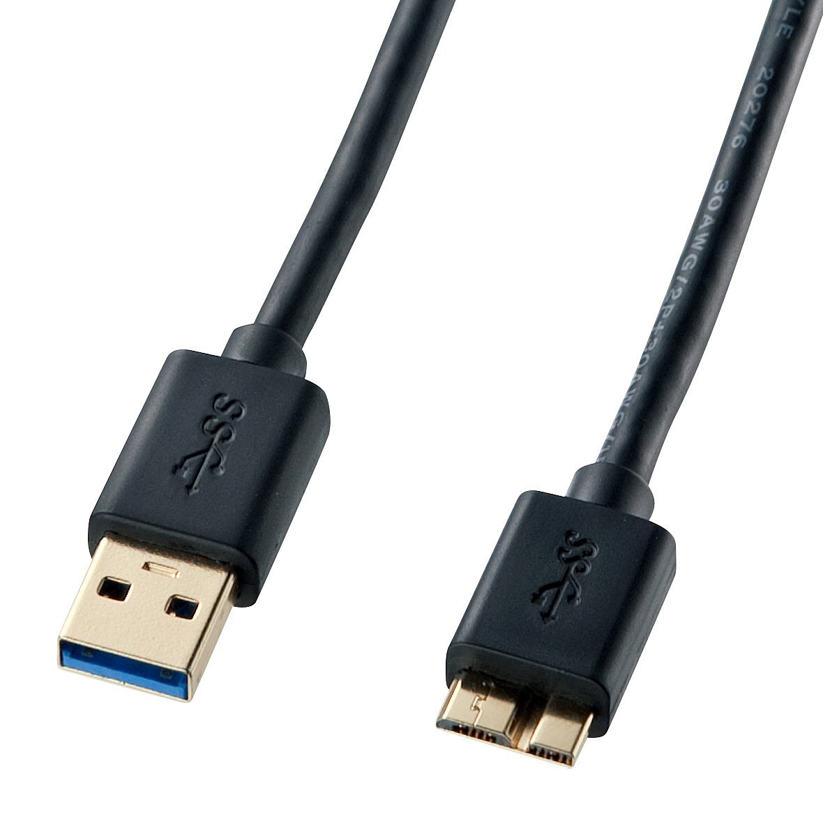 サンワサプライ USB3.0マイクロケーブル(A-MicroB) 0.5m ブラック KU30-AMC05BK拍卖