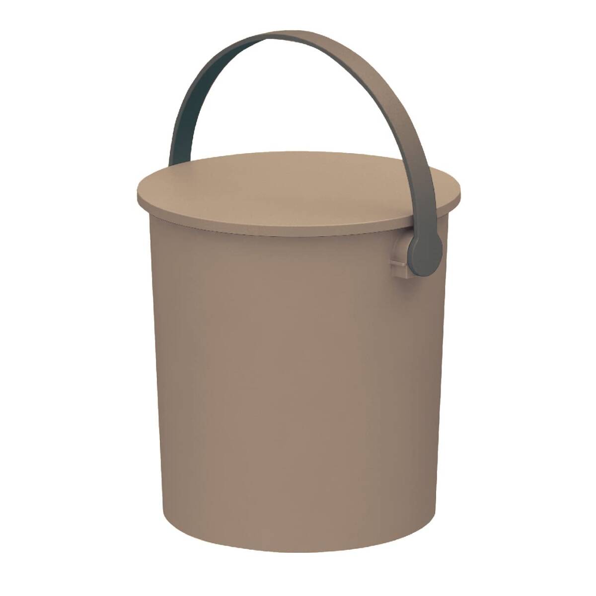 ジェーイージェーアステージ JEJアステージ バケツ お米を使った蓋付バケット ブラウン 15L インテリア雑貨 おもちゃ収納 アウトドア 耐荷拍卖