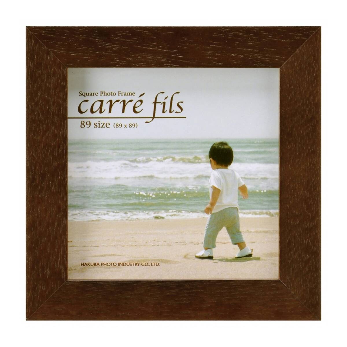 ハクバ HAKUBA フォトフレーム スクウェア 木製 額 カレ フィス 89 ましかく サイズ (89×89mm) 1面 ブラウン スクエア拍卖