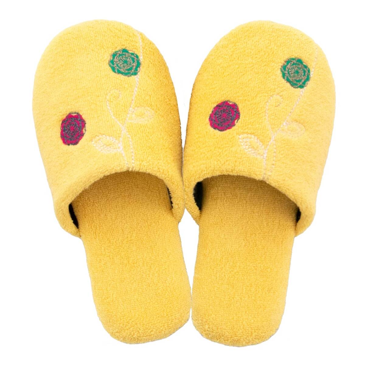 オカ(OKA) エトフ 洗えるスリッパ イエロー (北欧 洗える おしゃれ)拍卖