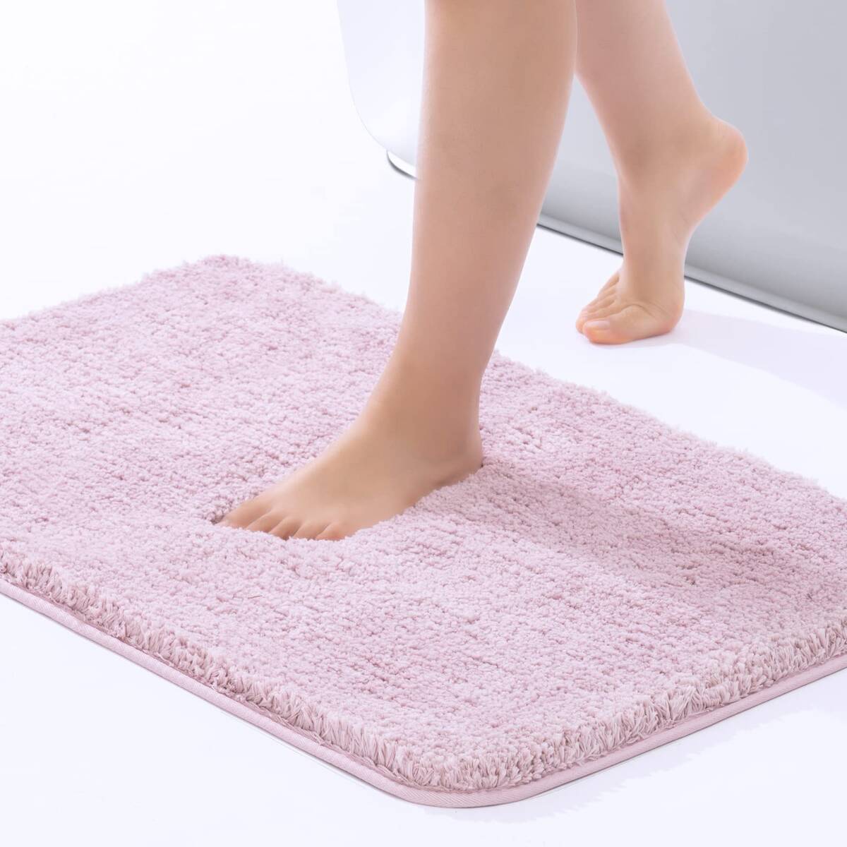 【.】RECYCO バスマット 吸水 洗える お風呂マット 足ふきマット すべり止め付き 滑り止め 速乾 ふわふわ 抗菌 防臭 洗面所マット 玄拍卖