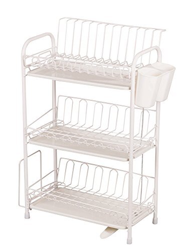 パール金属 アレスタ 水切り ラックスリム 3段 水が流れるトレー HB-1860拍卖