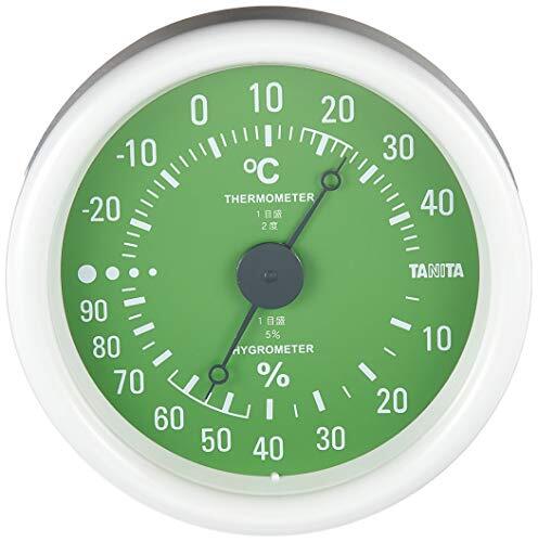 タニタ 温湿度計 温度 湿度 アナログ グリーン TT-515 GR拍卖