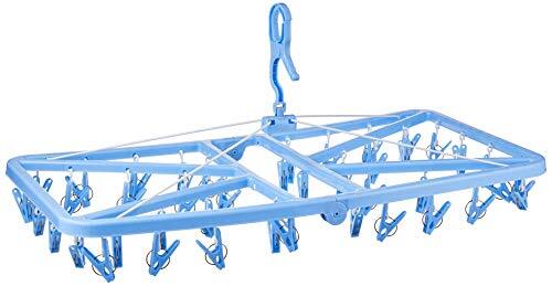 ベルタ 物干し ハンガー 角型 ピンチ 42個付 ブルー H-2142拍卖
