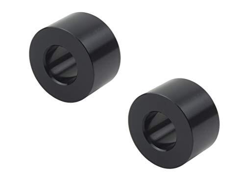 ポッシュ(POSH) バイク用品 アルミユニバーサルカラー ブラック (内径12mmX外径25.6mmX厚さ15mm) 2個入り 121512-拍卖