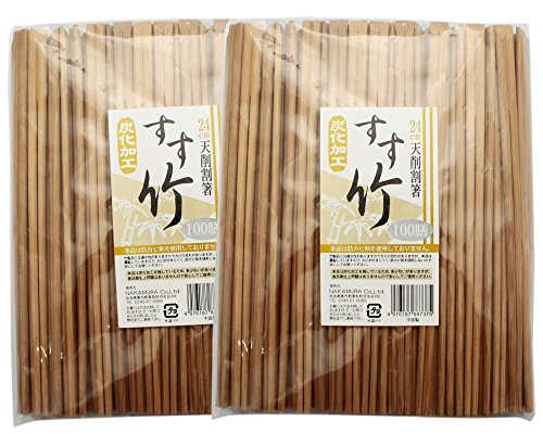 割り箸 すす竹 天削箸 100膳入 2セット 24cm 計200膳拍卖