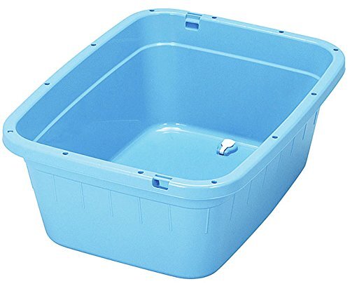 新輝合成 トンボ 角型 タライ 水抜き栓付き ホース穴付き 80型 80リットル ブルー 幅77×奥行58.5×高さ29.5cm 日本製拍卖