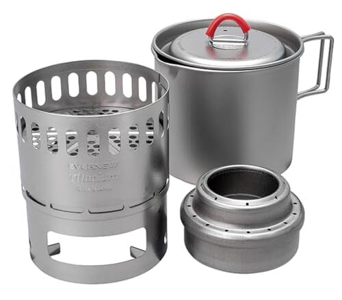 エバニュー(EVERNEW) Ti Mug pot 500 Stove set ECA538 チタン拍卖