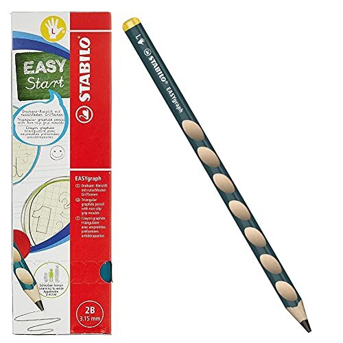 STABILO スタビロ かきかた学習鉛筆 イージーグラフ 2B 左手用 6本 B321-2B-6拍卖