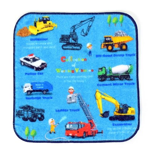 COLORFUL CANDY STYLE ハンカチタオル 男の子 子供 小さめ かわいい キッズ 単品 くるま大図鑑 N8605510拍卖