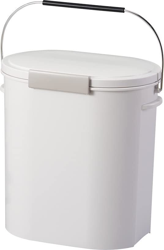 アスベル フタ付きゴミ箱 オムツ・ペットシーツ 11L 密閉 エバンペール 中バケツ付き 生ごみ ホワイト拍卖