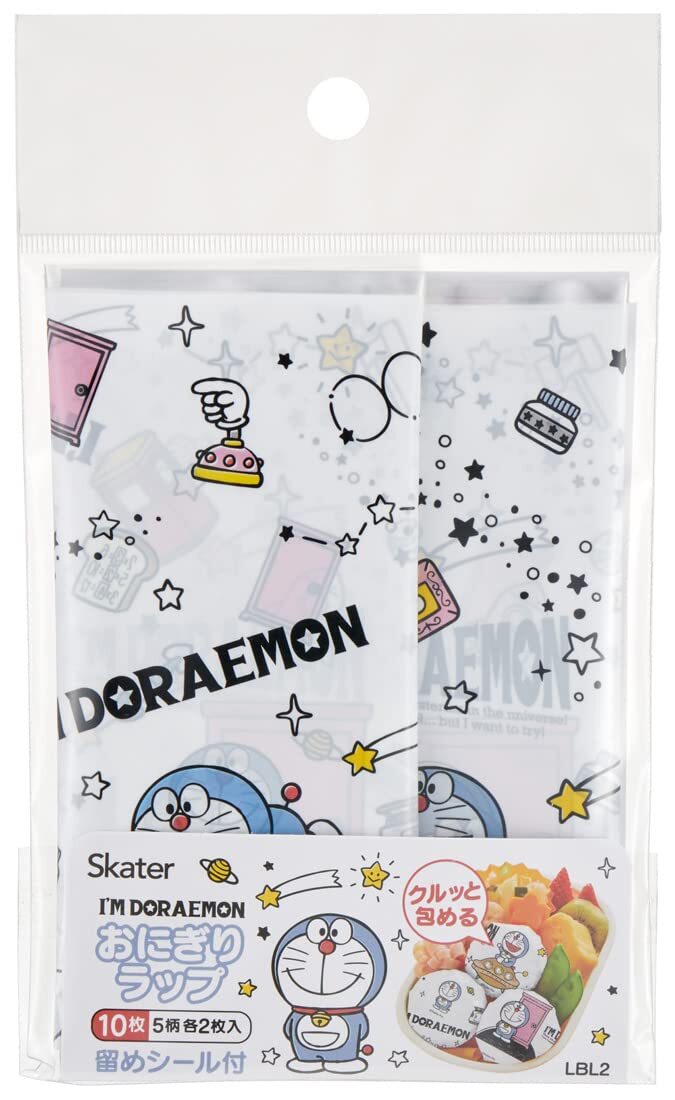 スケーター (skater) おにぎりラップ おにぎりフィルム I'm ドラえもん 宇宙さんぽ サンリオ 10枚 日本製 LBL2-A拍卖