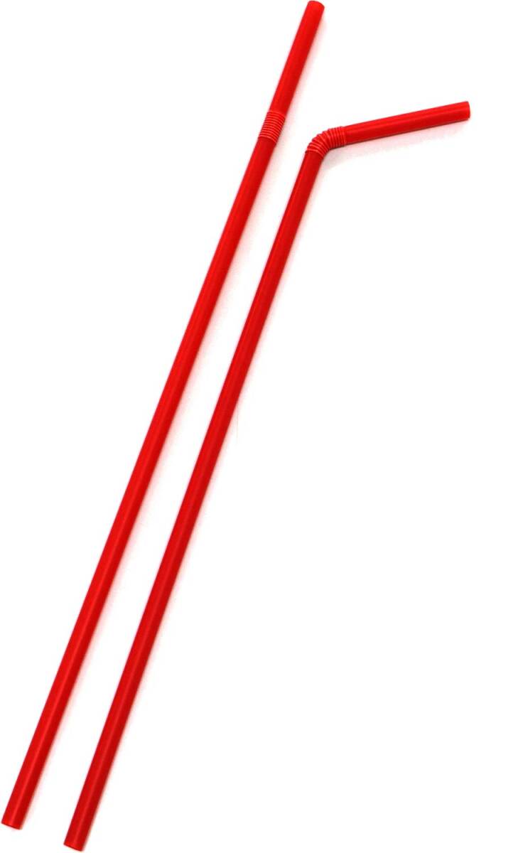 シバセ工業 ストロー 【 CO2 フリーストロー 】 ダイヤストロー フレックス 30cm 500本入 赤 532拍卖
