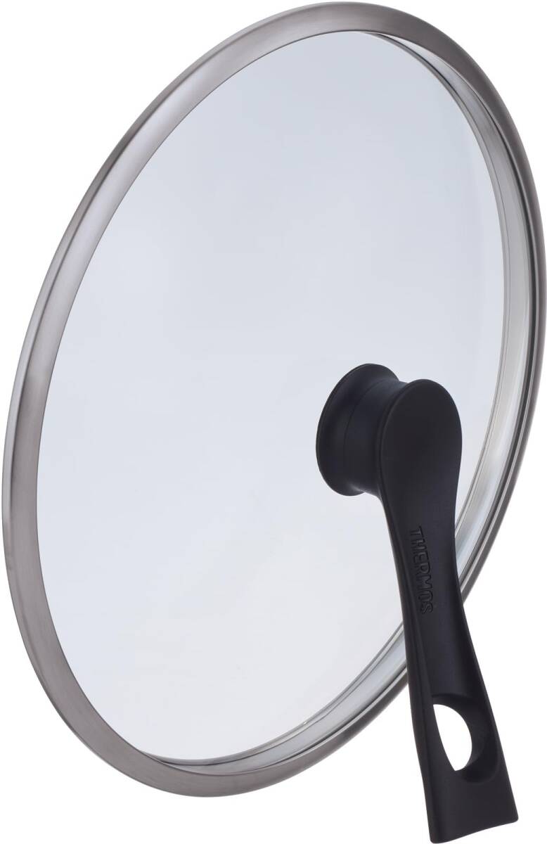 サーモス スタンド式ガラスフタ KLH 26cm対応 ブラック KLH-026 BK拍卖