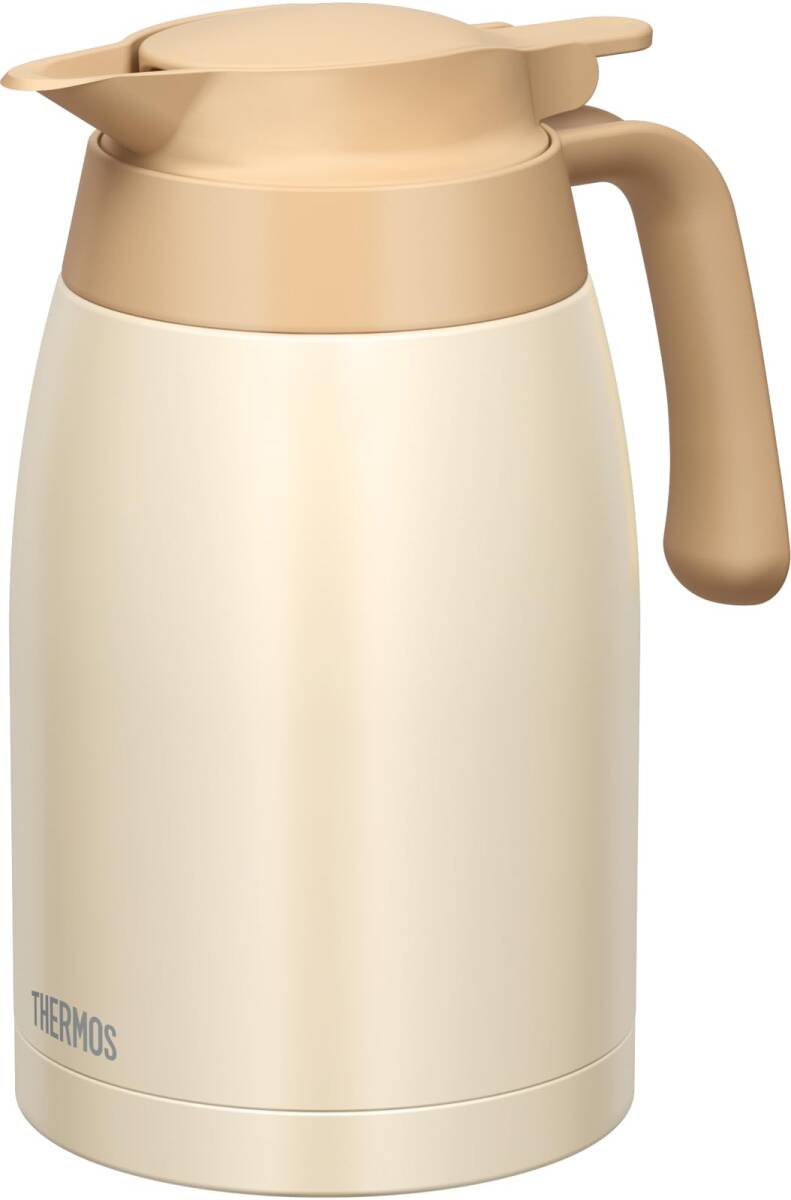 サーモス ステンレスポット 1.5L クリームホワイト 保温ポット 卓上ポット 魔法びん構造 保温保冷 TTB-1501 CRW拍卖