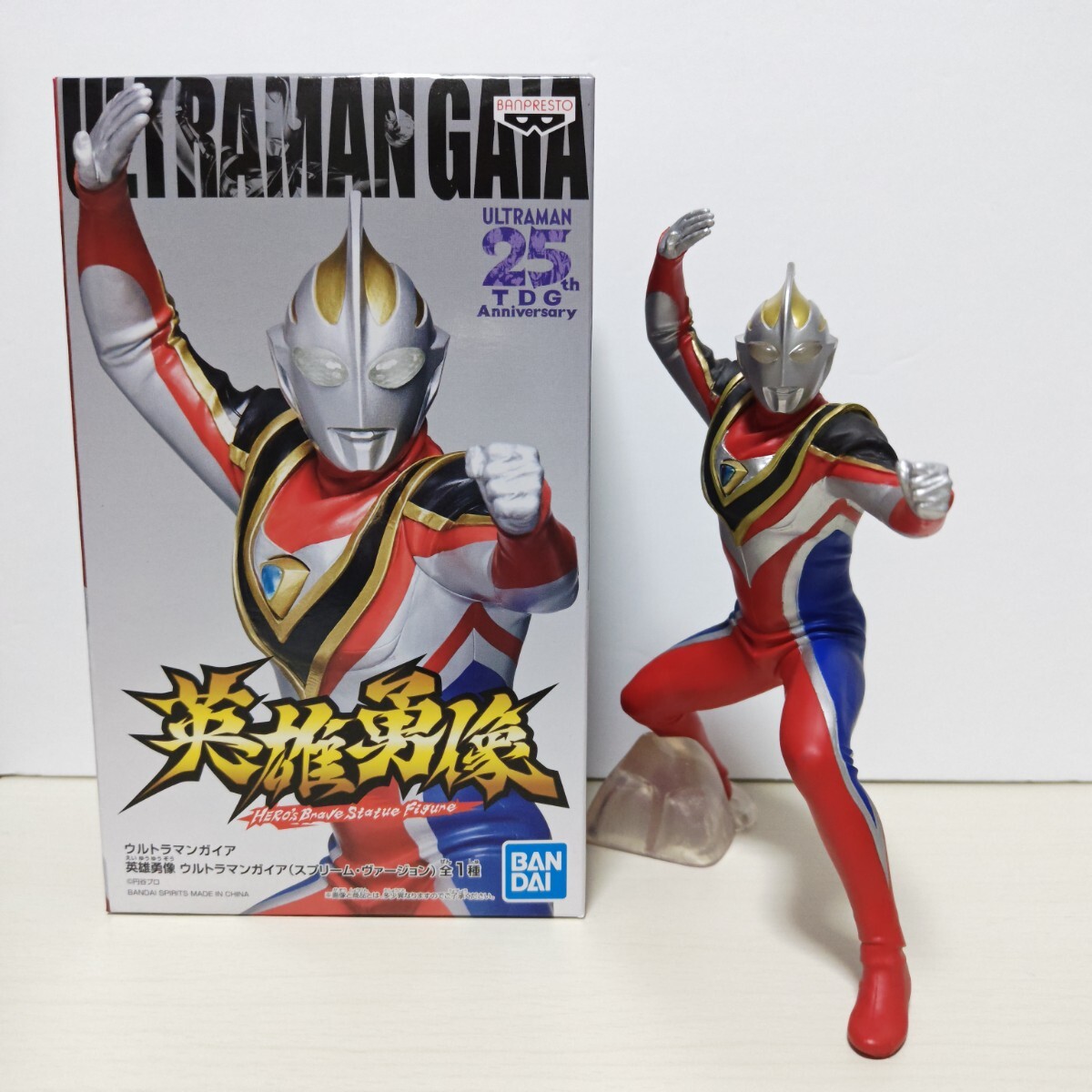 英雄勇像 ウルトラマンガイア (スプリームヴァージョン) HERO'S Brave Statue Figure ULTRAMAN GAIA フィギュア BANDAI BANPRESTO プライズ拍卖