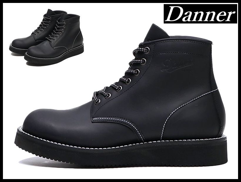 送無 新品 日本製 定価39,600円 Danner ダナー D210901 ミルバスター 撥水 カウハイド レザー ワーク ブーツ ビブラムソール 黒 27.0cm ①拍卖