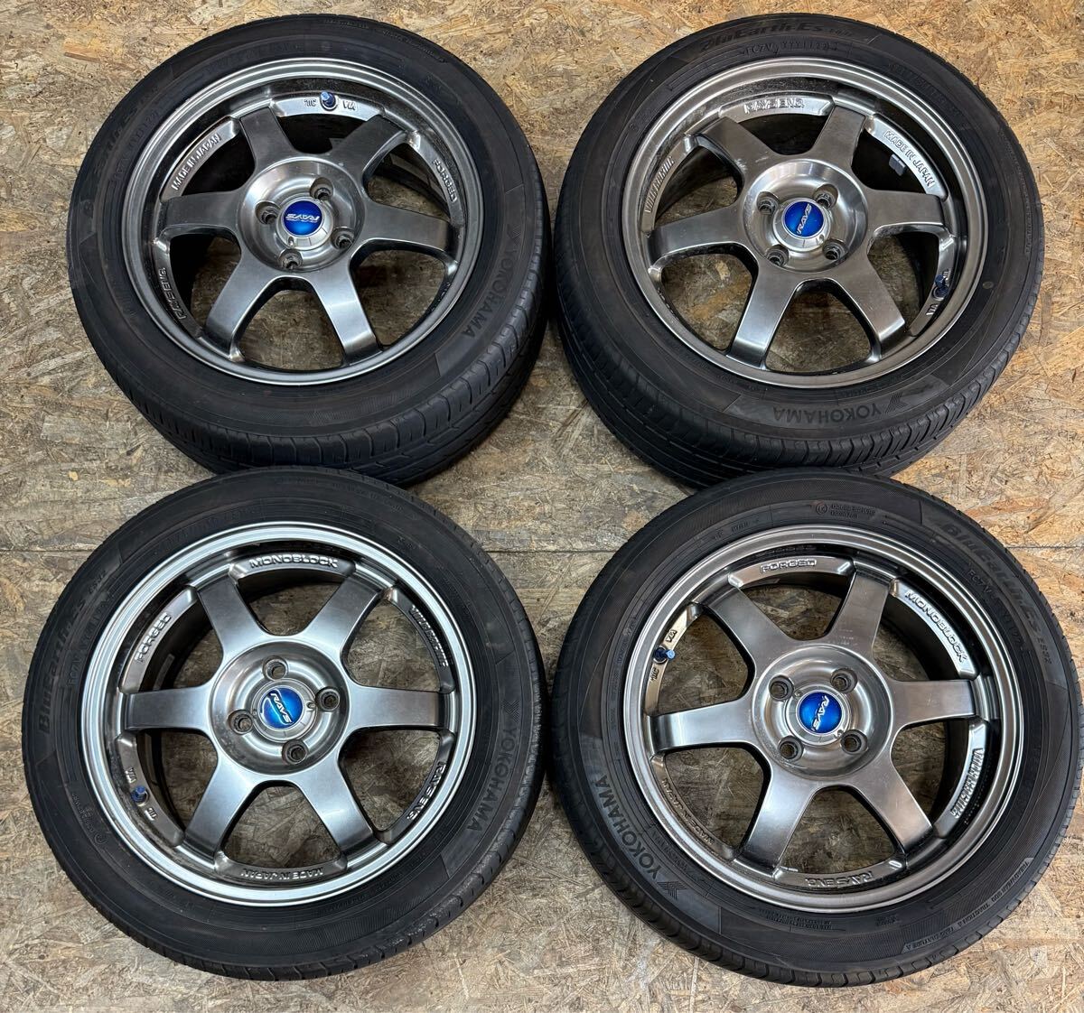 【希少!】RAYS ボルクレーシング 37 ESPCORT 16インチ 6.5J+53 PCD100 4穴 4H 軽量 鍛造 TE37 CE28 ロードスター フィット コンパクト拍卖