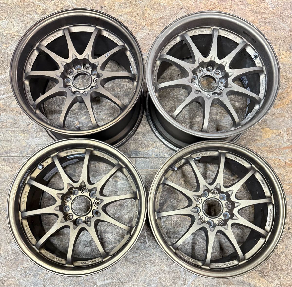 【希少!】RAYS ボルクレーシング CE28N 17インチ 8.5J+30 9.5J+28 PCD114.3 5穴 5H 軽量 鍛造 絶版 シルビア スカイライン fd3s拍卖