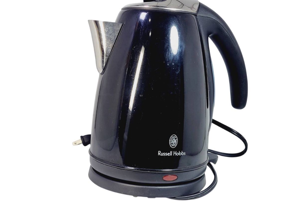 【1円スタート】 Russell Hobbs スタイルブラックケトル 13775JP 100V 50/60Hz 1200W 大石アンドアンシエイツ 2009年生 家電製品 ケトル 拍卖