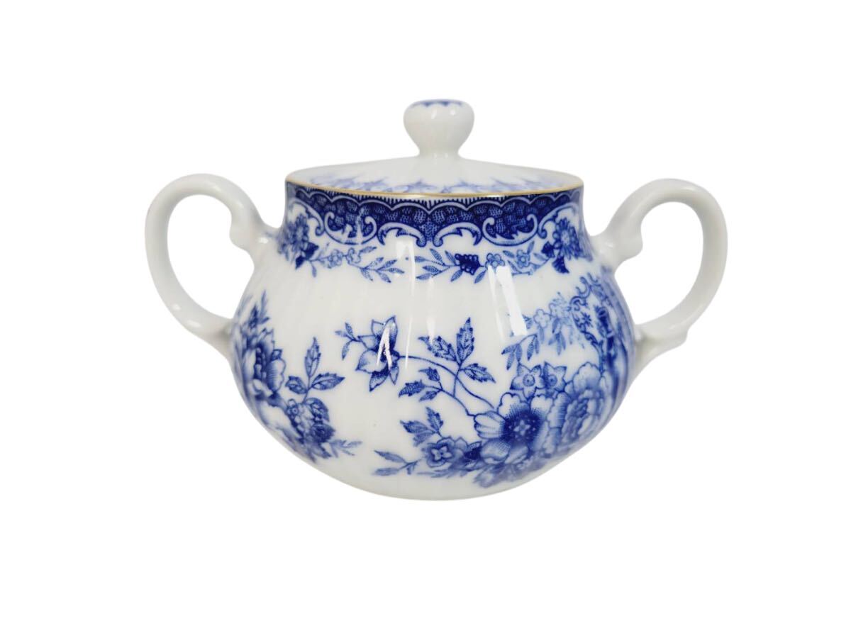 【送料無料!!即決価格!!】 NARUMI ナルミ シュガーポット ブルーキャセイ 食器 ブランド食器 インテリア 洋食器 拍卖