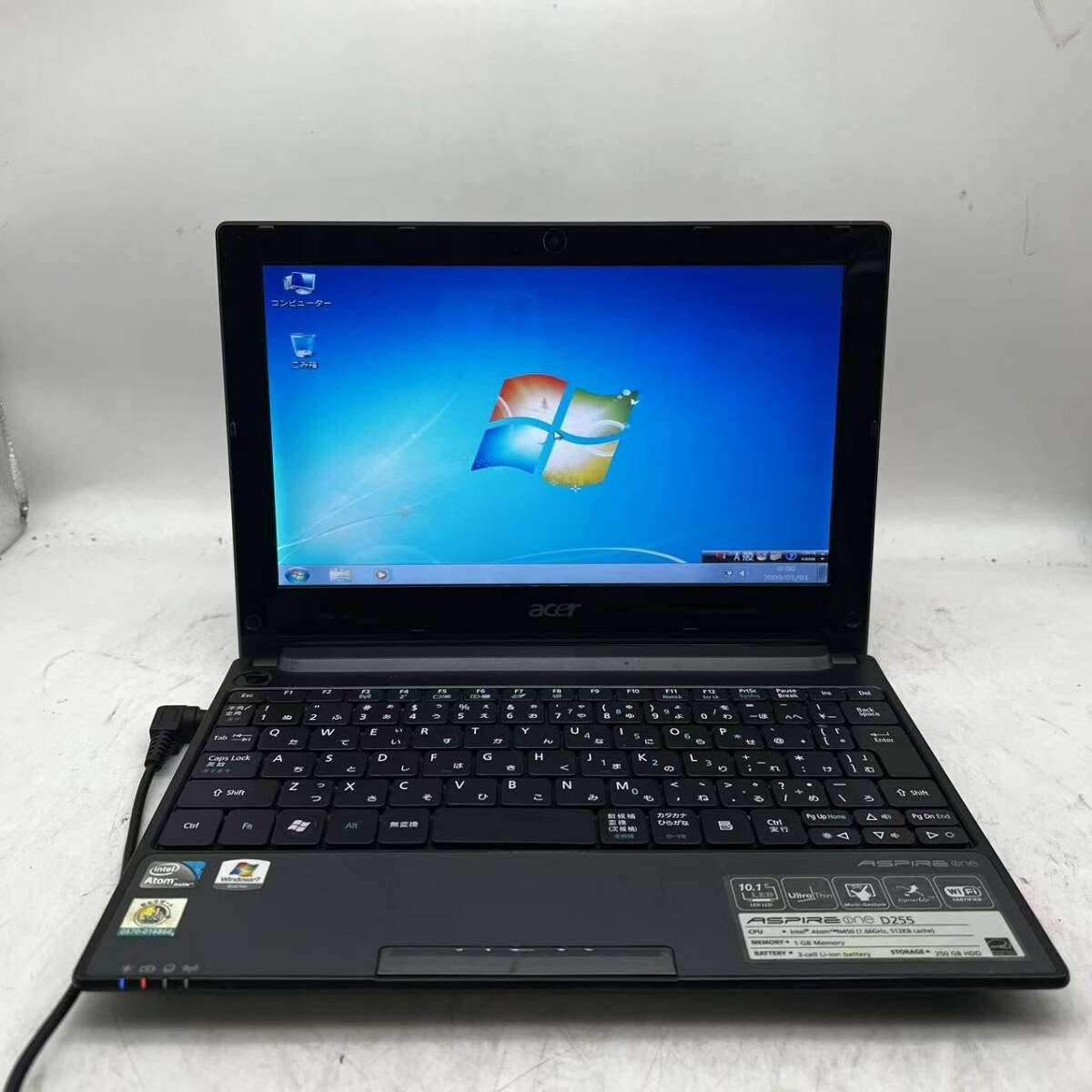 Win7/ACER/PAV70/ATOM-N450/メモリ 1GB/HDD 250GB/10.1インチ/Webカメラ/拍卖