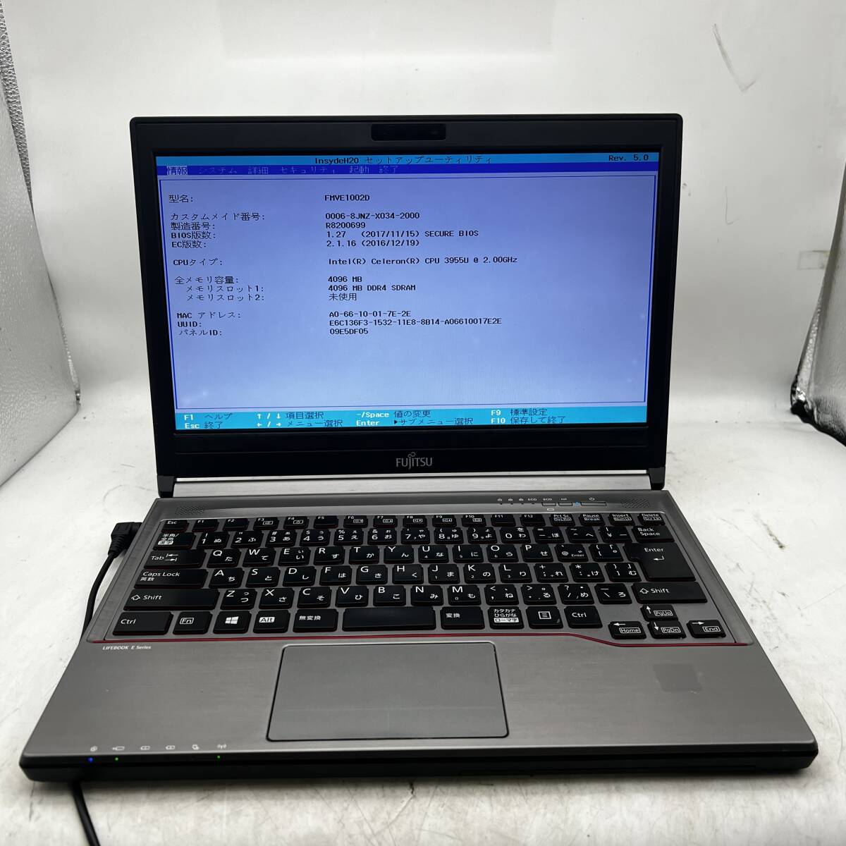 富士通/E736/P/Celeron 3955u/14インチ/A1拍卖