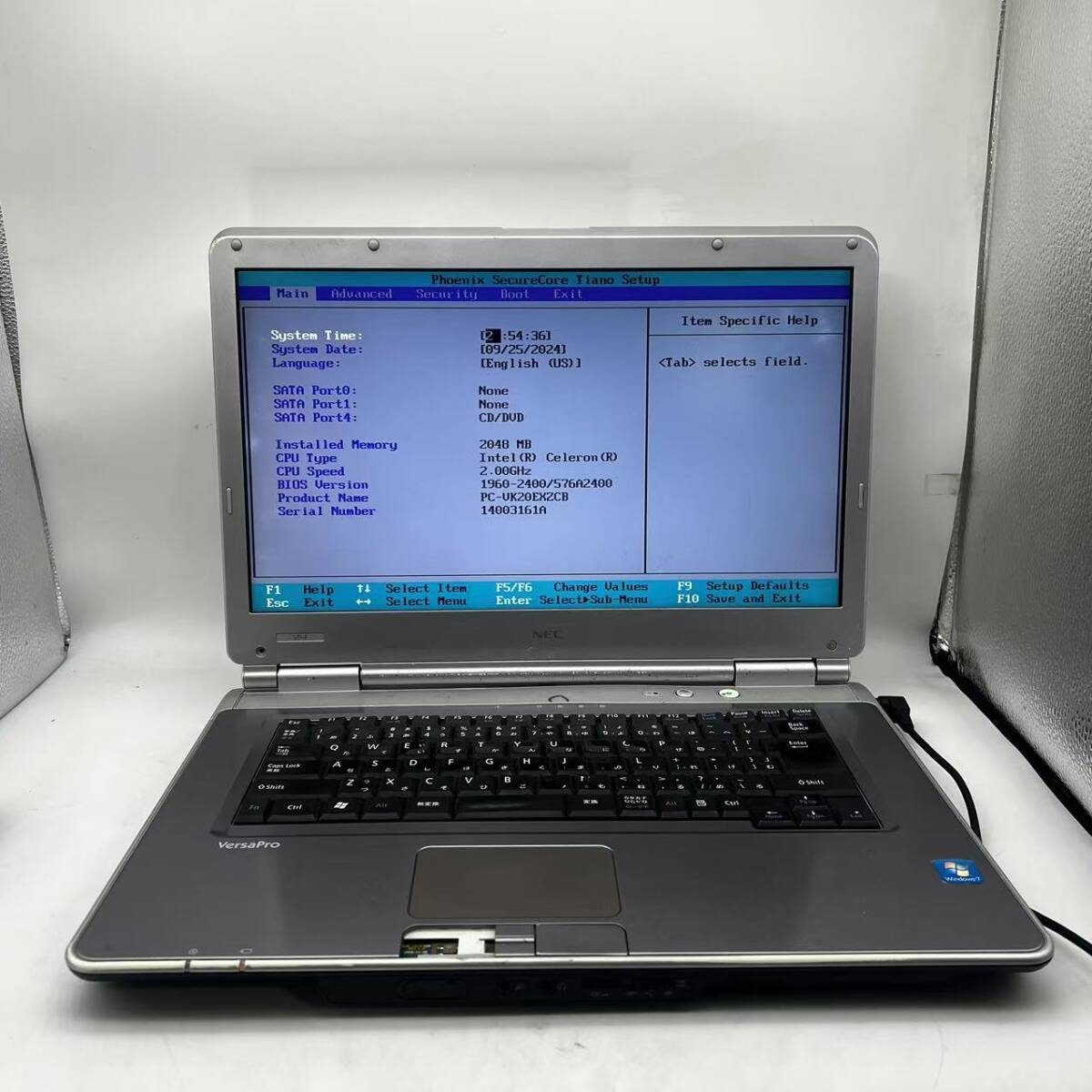 Nec/VK26MD-F/Celeron/15.6インチ/2拍卖