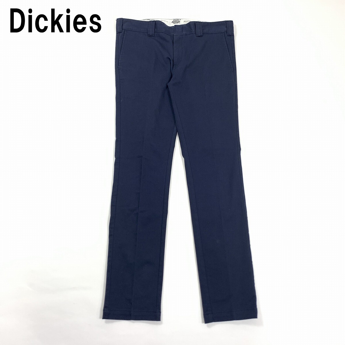 Dickies ディッキーズ スラックス パンツ 綿 コットン 紺 ネイビー 32 YC483拍卖