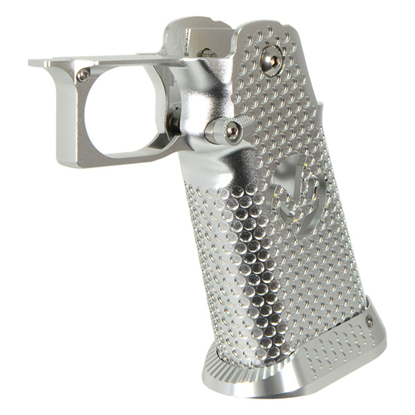 5KU Infinity タイプ CNC アルミニウム グリップ Type3 マルイ ハイキャパ シリーズ用 シルバー拍卖