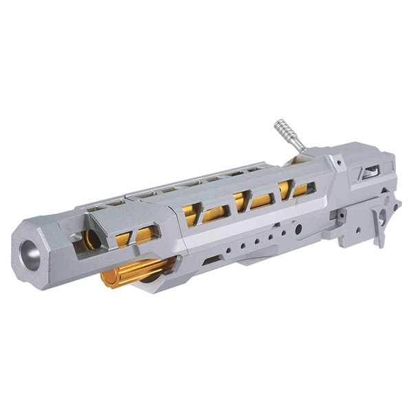 5KU CNC アルミニウム EX-01 スライド & ミッドシャーシ セット マルイ ハイキャパ シリーズ用 シルバー/ゴールド拍卖