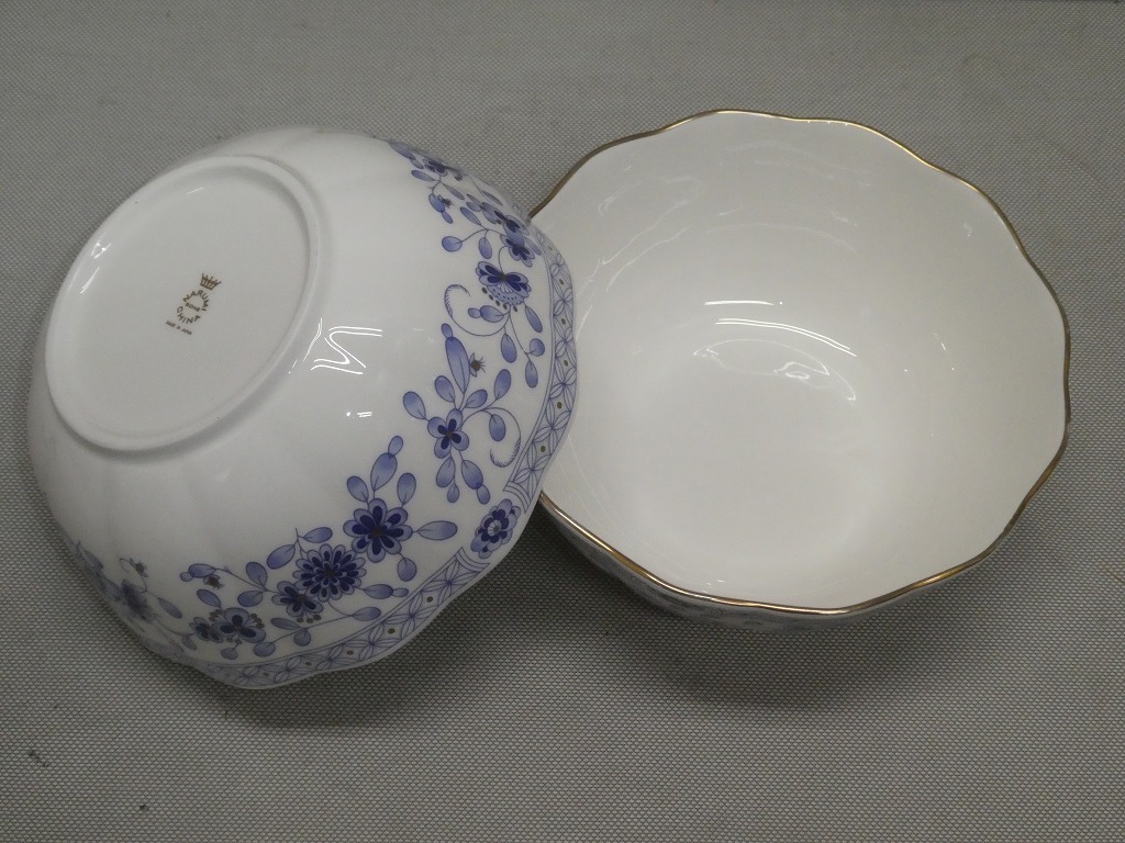 ●NARUMI ナルミ ミラノ ボウル サラダボウル 丼 ペア 2点セット 約17㎝ CHINA 大鉢 ●拍卖