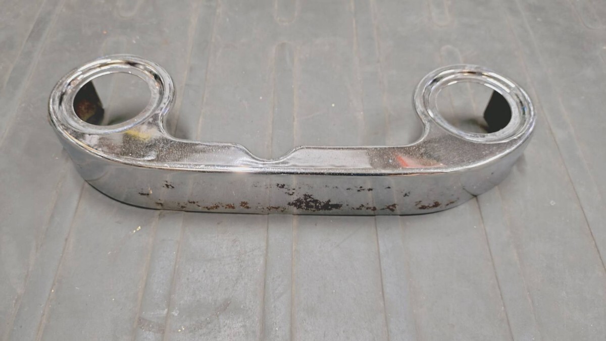 GS400 GS425 純正 メッキ 三ツ又カバー / SUZUKI 旧車 スズキ 三俣 三又拍卖