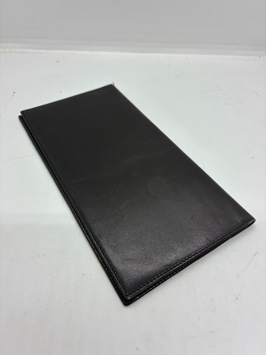 イタリア製 長財布 レザー 札入れ ブラック 拍卖