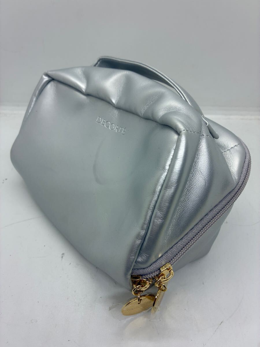 DECORTE デコルテ ポーチ シルバー メイクポーチ バッグ拍卖