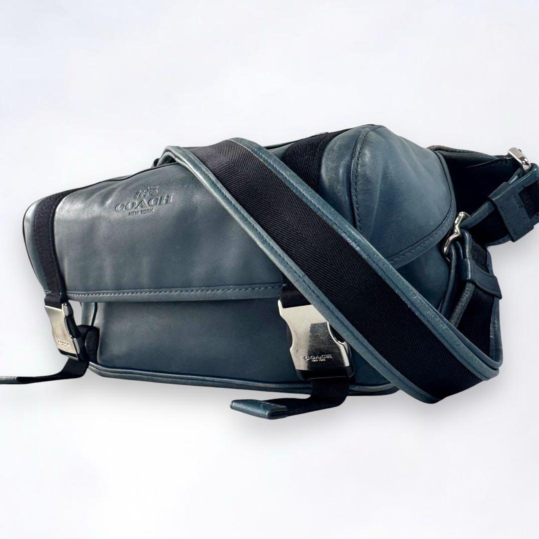 希少 170 COACH コーチ フラップ式 スポーツ パック 斜めがけ ショルダーバッグ ボディバッグ バッグパック メンズ ブランドバッグ かばん拍卖