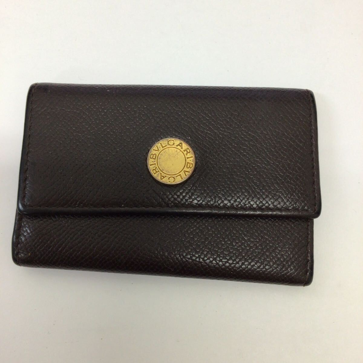 38268 0615Y BVLGARI ブルガリ キーケース 茶系 ジャンク拍卖