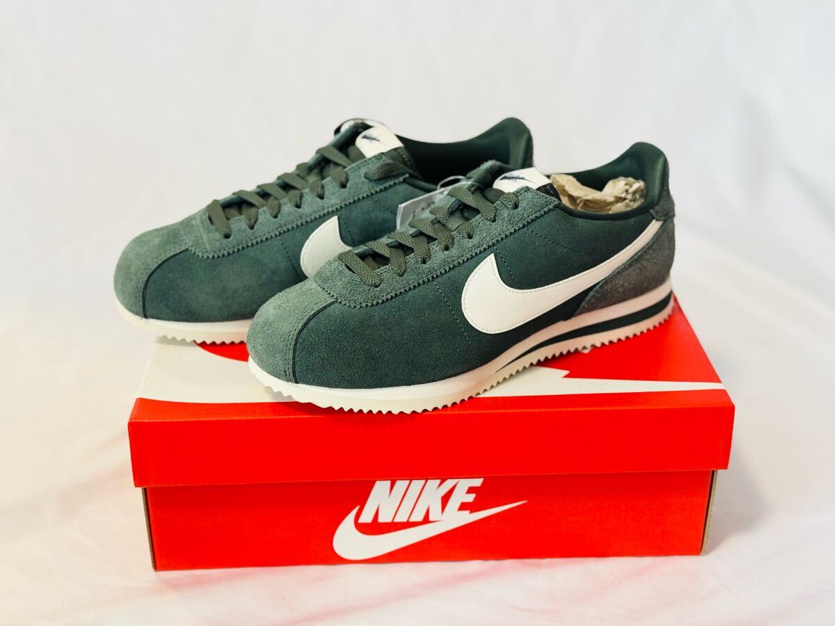 未使用 Nike Cortez Vintage Green/Midnight Green Sail 26.5cm FZ3594-338 ナイキ コルテッツ ヴィンテージ グリーン セイル 緑 白 拍卖