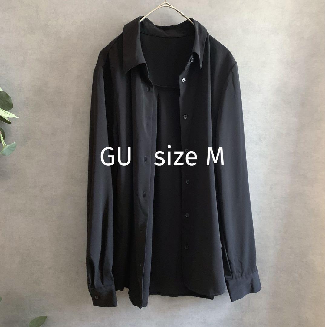 GU 黒長袖ブラウス 春秋 ユニクロ拍卖